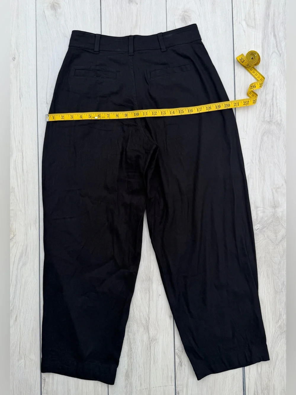 Everlane Black Everywhere Linen Barrel Leg Pant 2 Lightweight Breezy High Waist